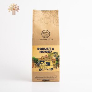 Cà phê Robusta Honey Hậu Vị Ngọt Rang Mộc Nguyên Chất 500G